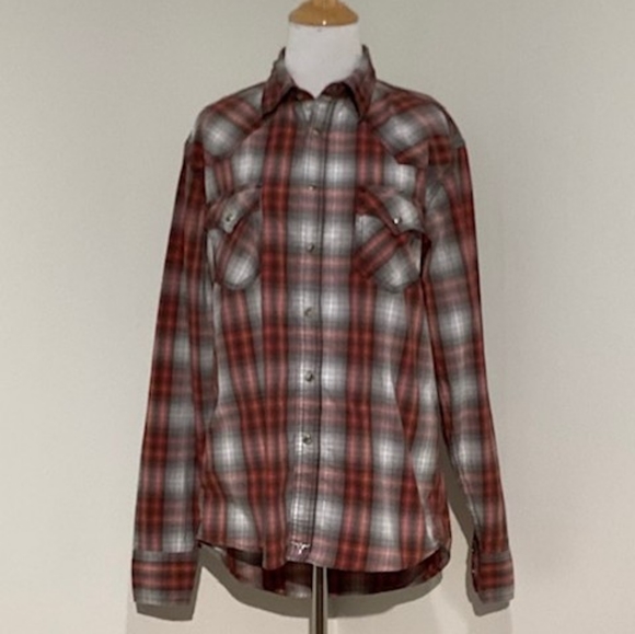 Wrangler Other - Wrangler Men's Shirt Vintage Boyfriend Long Sleeves Button Down Plaid Shirt